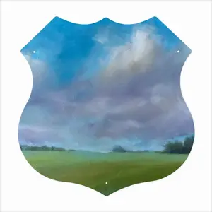 Big Sky Shield Shaped Iron Painting