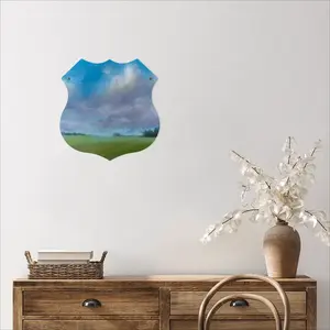 Big Sky Shield Shaped Iron Painting