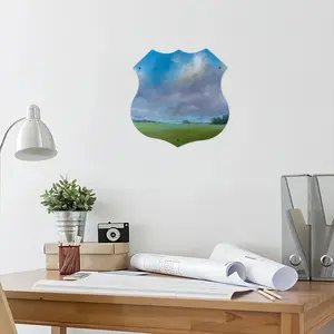 Big Sky Shield Shaped Iron Painting