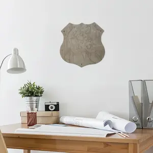 Philippe X Shield Shaped Iron Painting