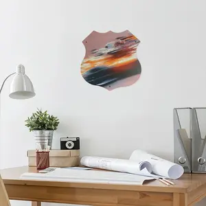 Ferrari F1 Shield Shaped Iron Painting