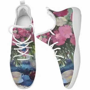 Men Still Life With Peonies Cheerleading Dance Shoes