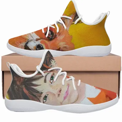 Men Little Girl With A Fox Cheerleading Dance Shoes