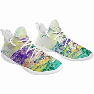 Men Turquoise Trees Cheerleading Dance Shoes