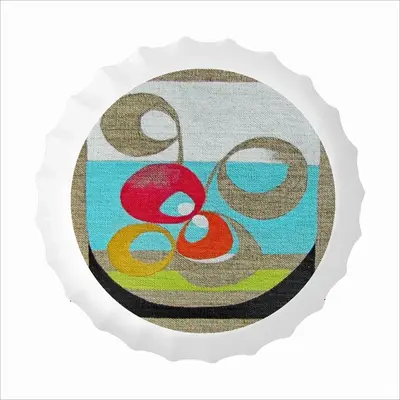 Japanese Garden - A Bottle Cap Iron Painting