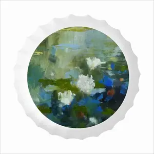 Water Lilies 1 Bottle Cap Iron Painting