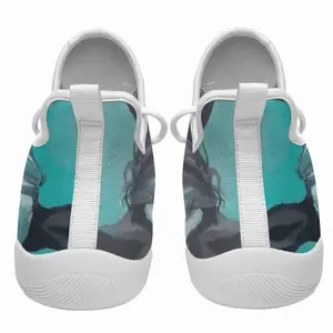 Men Two Turquoise Horses Cheerleading Dance Shoes