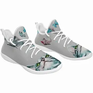 Men Cat And Butterflies Cheerleading Dance Shoes