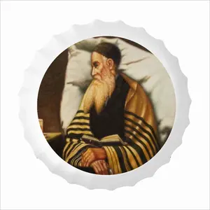 Rabbi From Galicia Bottle Cap Iron Painting