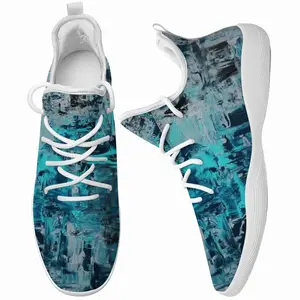 Men Blue Phoenix Cheerleading Dance Shoes