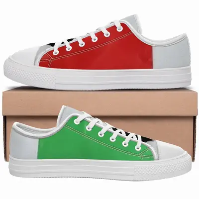 Men Pubic Flag Italy Retro Canvas Shoes