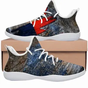 Men Blue White Red Cheerleading Dance Shoes