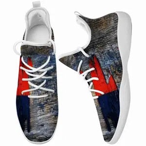 Men Blue White Red Cheerleading Dance Shoes