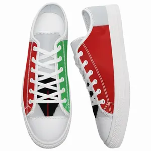 Men Pubic Flag Italy Retro Canvas Shoes