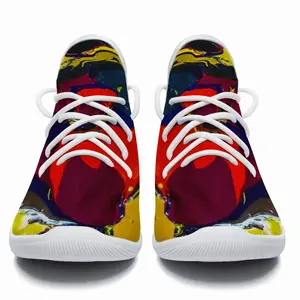 Men Running In Paint Cheerleading Dance Shoes