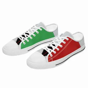 Men Pubic Flag Italy Retro Canvas Shoes