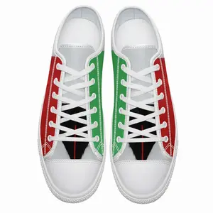 Men Pubic Flag Italy Retro Canvas Shoes