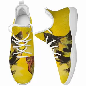 Men Rooster And Chickens Cheerleading Dance Shoes