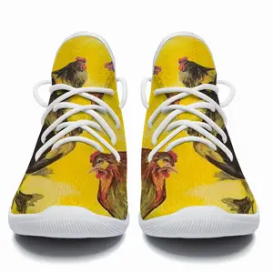 Men Rooster And Chickens Cheerleading Dance Shoes