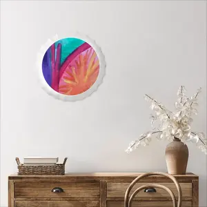 Colorful Straws Bottle Cap Iron Painting