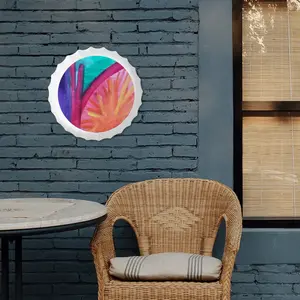 Colorful Straws Bottle Cap Iron Painting