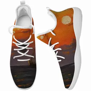 Men Beautiful Sunset On The Sea Cheerleading Dance Shoes