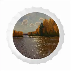 Autumn On Volga Bottle Cap Iron Painting