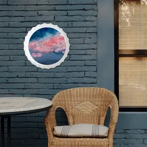 Cotton Candy Sky Bottle Cap Iron Painting