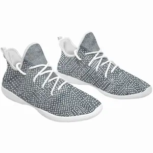 Men White On Dark Grey Cheerleading Dance Shoes