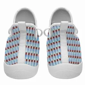 Men Caput Mortuum Light Blue Cheerleading Dance Shoes