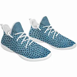 Men Holes Blue Cheerleading Dance Shoes