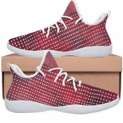 Men White On Red Cheerleading Dance Shoes