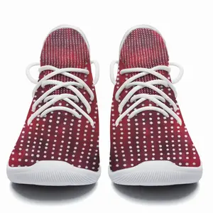 Men White On Red Cheerleading Dance Shoes