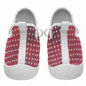 Men White On Red Cheerleading Dance Shoes