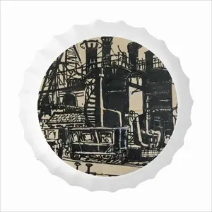 Gas Works Bottle Cap Iron Painting