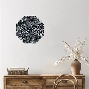 Flowers Octagonal Iron Painting