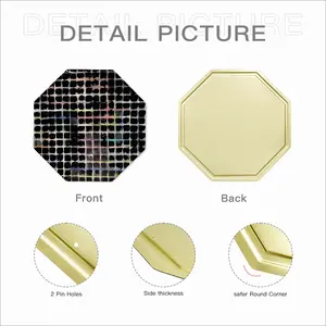 Grid (Bleeding) Octagonal Iron Painting