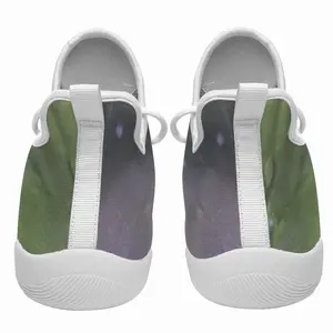 Men Green Frog In Bubbles Cheerleading Dance Shoes