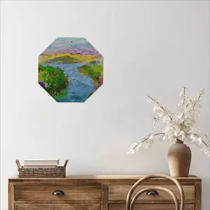 River Octagonal Iron Painting