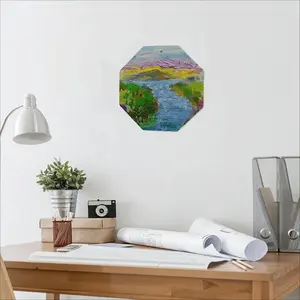 River Octagonal Iron Painting