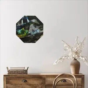 Green Octagonal Iron Painting