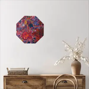 Fired Octagonal Iron Painting