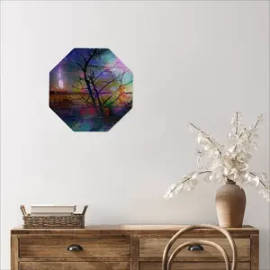 Hypnotic Universe Octagonal Iron Painting