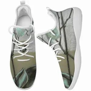 Men White Orchid Cheerleading Dance Shoes