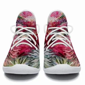 Men Fall Flowers Bouquet Cheerleading Dance Shoes