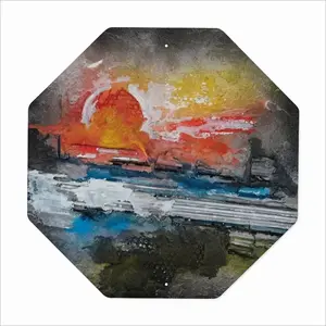 Sunset Octagonal Iron Painting