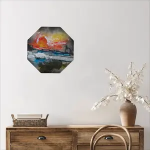 Sunset Octagonal Iron Painting