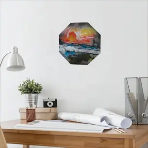 Sunset Octagonal Iron Painting