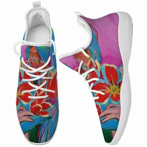 Men Girl With Tulips Cheerleading Dance Shoes