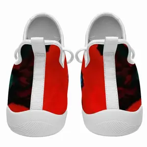 Men Red Tulips Cheerleading Dance Shoes